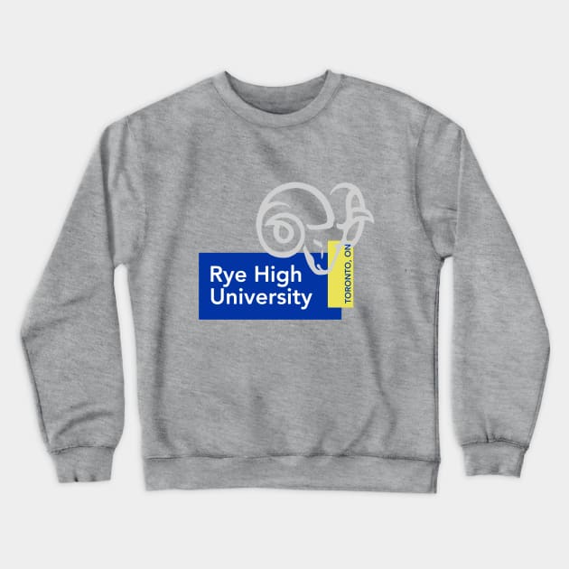 Rye High University Crewneck Sweatshirt by jaynadian